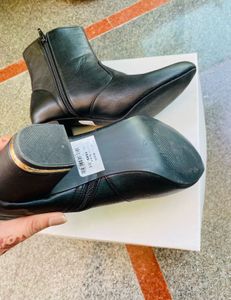 Black Ankle Boots with Tassels