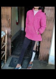 Winter Wear Pink Jacket