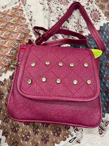 new Maroon Crossbody Bag