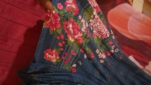 Blue Color Floral Jumpsuit