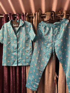 Flamingo Print Pajama Set