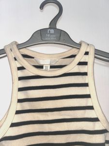 Striped Cropped Tank Top