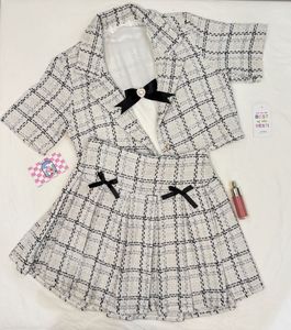 Imported 3 Piece Cute Plaid Skirt Set