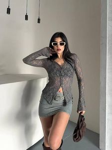 ✮⋆˙y2k floral semi sheer shrug ✮⋆˙