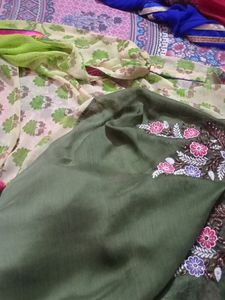 Saree Silk Green
