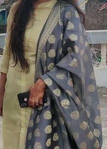 Shimmer Green Kurti