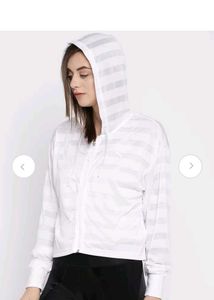 Weekend SaleCombo White Striped Hoodie and Boxy To