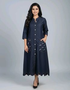Denim Midi Shirt Dress