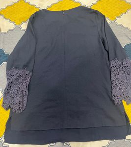 classy navy blue top