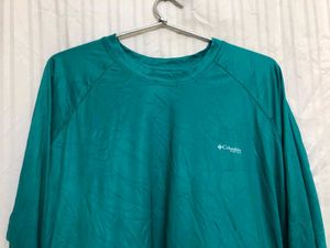 Columbia Sea Green Long Sleeve T Shirt