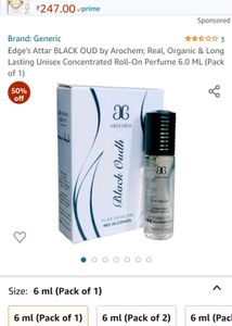 AROCHEM Brand Pure Red Rose Perfume ATTAR And Black Oud Perfume ATTAR(Pack Of 2) And KAYAMAYA brand Rose Perfume ATTAR(NEVER USED)