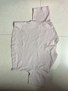 Pink &#39;Smile&#39; Graphic Crop Top