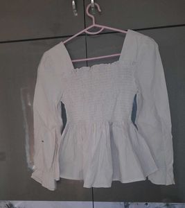 Square Neck Puff Sleeve Smock