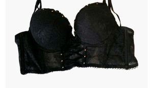 Black Lace Corset Bralette