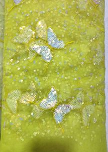 2 Meter Butterfly Sequined Net Fabric