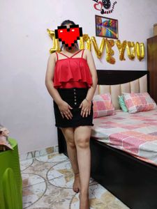 Red Frilled Monokini Bodysuit