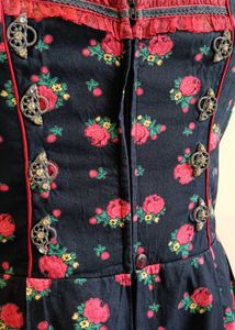 Floral Print Drindl Dress