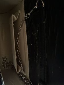 Houndstooth Party Clutch with Sling Chain