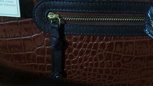 Hidesign Tan Croc Tote