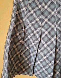 Plaid Pleated Skirt