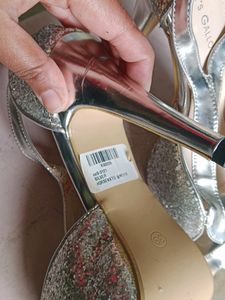 TOTE&#39;S GALLORE Stylish Silver Heel(39)
