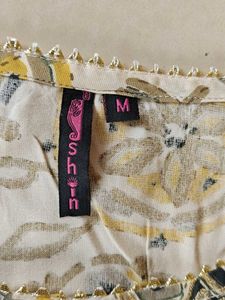 "Ishin" Brand Kurta And Palazzo Set With Dupatta