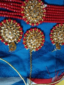 Red Chokar Set