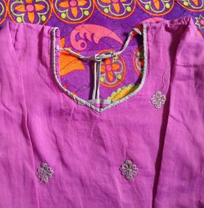 Magenta Kurti Set 👗