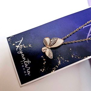 Butterfly Rose gold Pendant Necklace