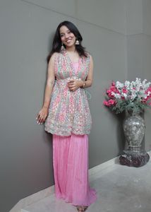 Pink Sharara Set