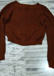 Brown Knit Sweater