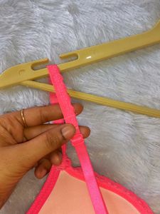 Hunkemoller Brand Fluorescent Pink Beautiful Bra