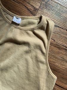 Ribbed Sleeveless Bodycon Dress