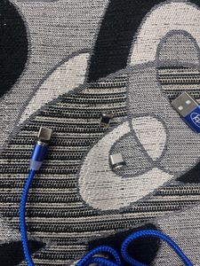 3in1 Magnetic Nylon Braided Data Cable (1m)