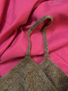 Brown Knit Cami Tank Top