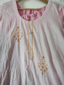 Kurta Salwar Dupatta Set For Women, 46inch