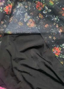 Floral Sheer Top - Mango