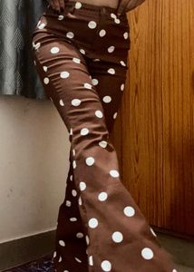 Forever 21 Brown Polka Dot Jeans