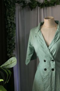 Green Shirt Dress