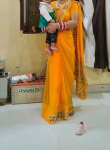 Elegant Yellow Saree