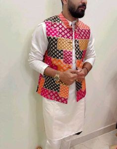 multicolored men&#39;s jacket