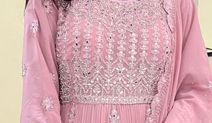 BUY Semi Stitch PINK HEAVY KURTA SET XL