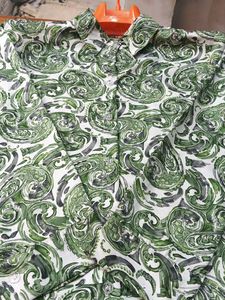 Green Paisley Button-Down Shirt
