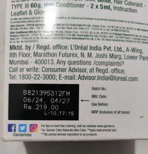 Garnier Caramel Brown Hair Dye