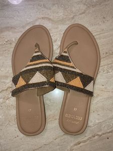 Luna Blu Festive Beaded Flats