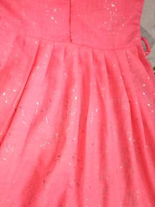 Pink Embellished Girls&#39; Dress