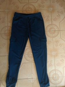 Navy Blue Cargo Sweatpants