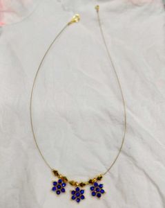 Blue Flower Necklace