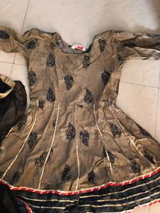 Dress Kurti Palazzo Set With Dupatta