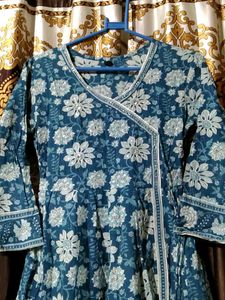 Floral Print Anarkali Kurta